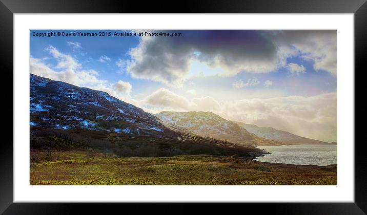 Loch Katrine Framed Mounted Print by David Yeaman