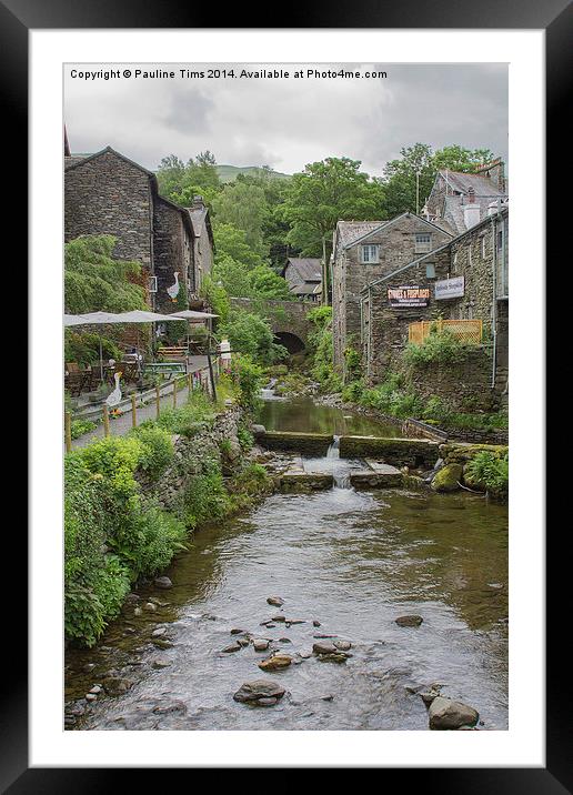 Stock Ghyll, Ambleside Framed Mounted Print by Pauline Tims