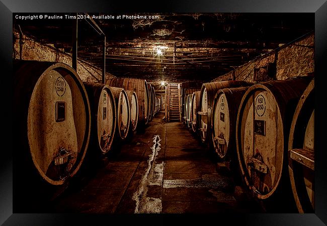 Tahbilk Wine Cellar Framed Print by Pauline Tims