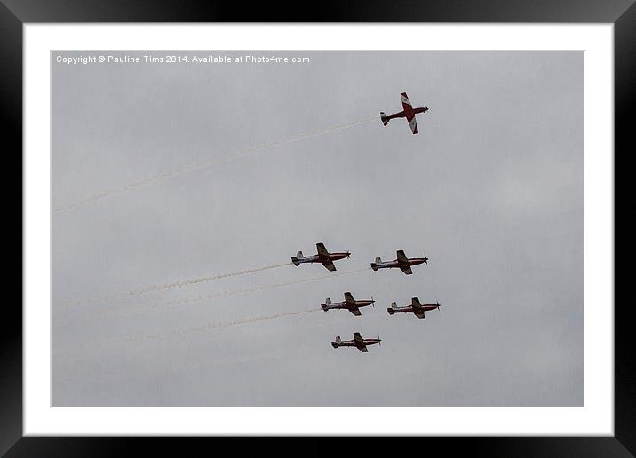 Roulettes 2 Framed Mounted Print by Pauline Tims