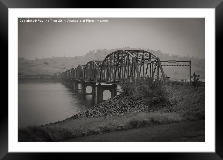 Bethanga Bridge, Albury, NSW Framed Mounted Print by Pauline Tims