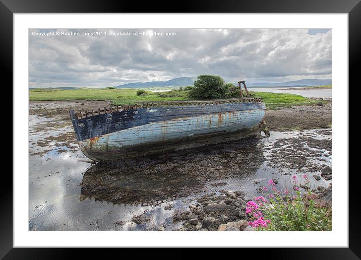  Wreck at Strandhills, Ireland Framed Mounted Print by Pauline Tims