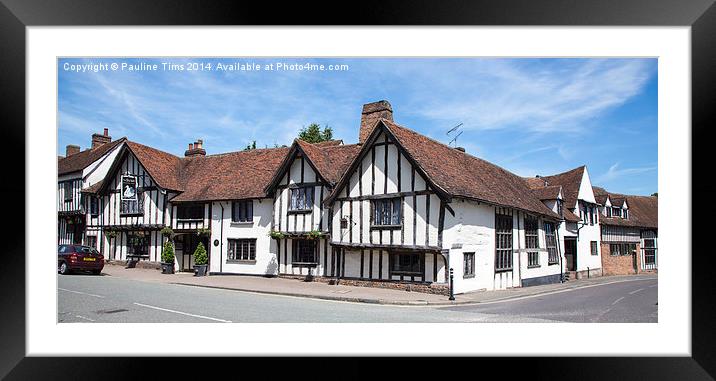  The Swan, Lavenham, Suffolk, England Framed Mounted Print by Pauline Tims