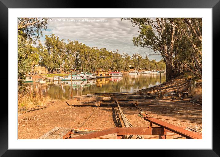  Slipway to the Murray Framed Mounted Print by Pauline Tims