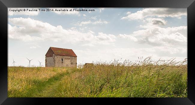  Saint Peter on the Wall chapel  Bradwell on Sea Framed Print by Pauline Tims