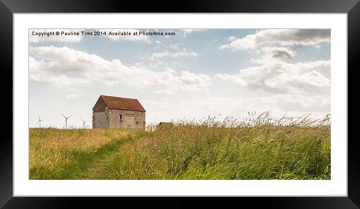  Saint Peter on the Wall chapel  Bradwell on Sea Framed Mounted Print by Pauline Tims