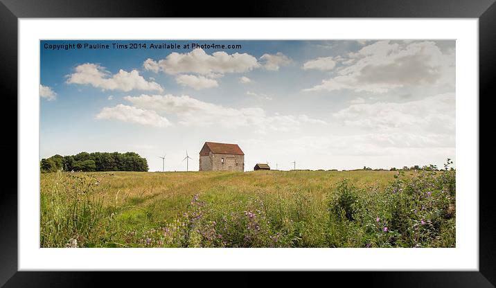  Saint Peter on the Wall Bradwell on Sea Essex UK Framed Mounted Print by Pauline Tims