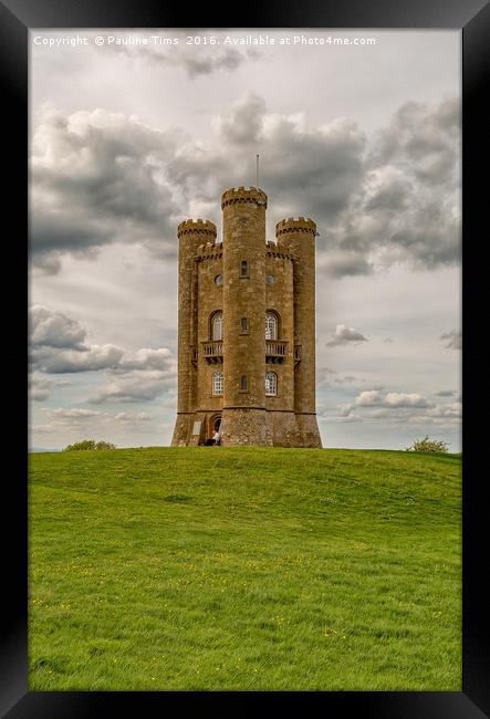 Broadway Tower, Broaway Hill, Worcestershire, UKUK Framed Print by Pauline Tims