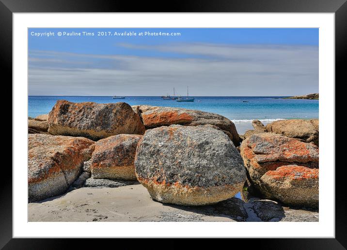 East Coast Tasmania Framed Mounted Print by Pauline Tims