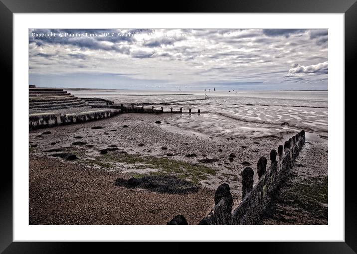 Brightlingsea Essex at twilight Framed Mounted Print by Pauline Tims