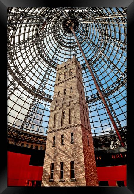 Coop's Shot Tower at Melbourne Central Framed Print by Pauline Tims