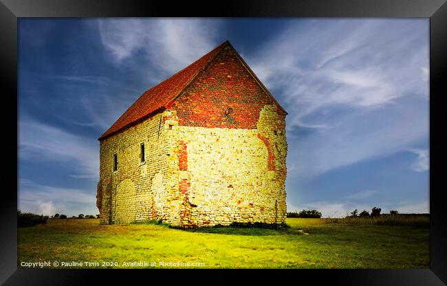Saint Peter's on the Wall, Bradwell on Sea Framed Print by Pauline Tims