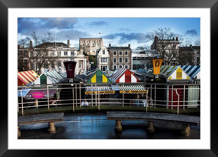Norwich Market Framed Mounted Print by Jordan Browning Photo