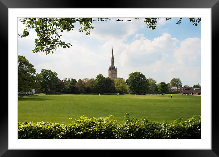 Norwich Cricket Framed Mounted Print by Jordan Browning Photo