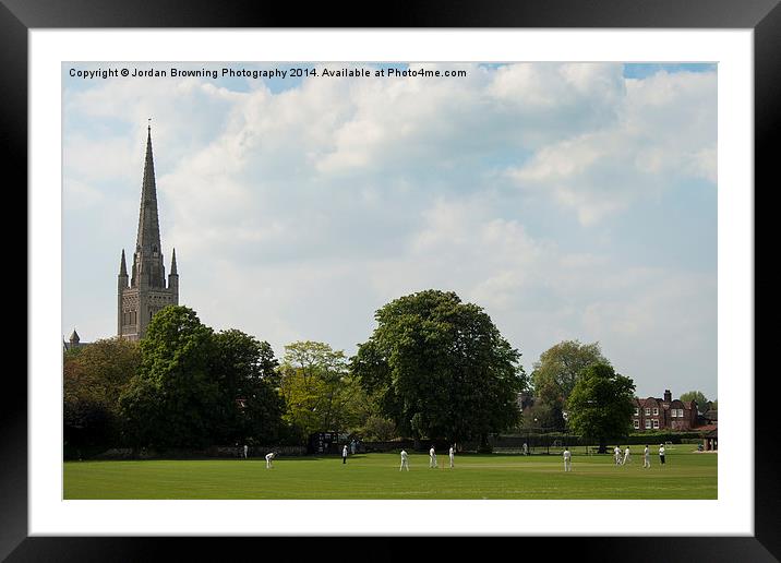 Norwich City Cricket Framed Mounted Print by Jordan Browning Photo