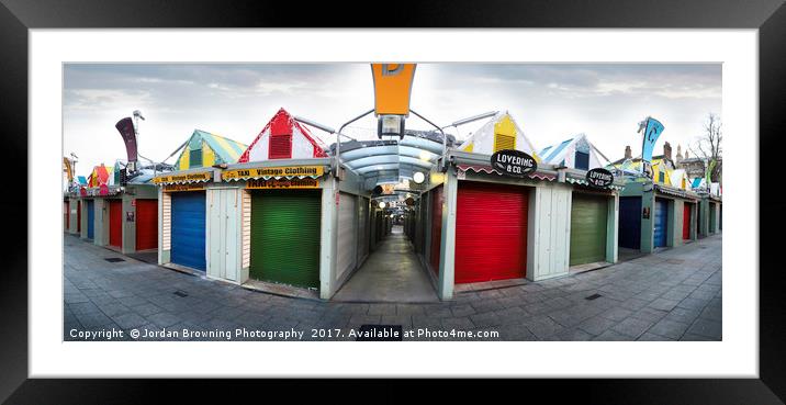 Norwich Market Panoramic Framed Mounted Print by Jordan Browning Photo