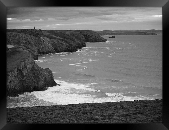 North Coast Cornwall Framed Print by Sandy Dale