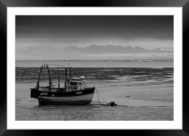 Waiting for the tide Framed Mounted Print by Zechariah Richardson