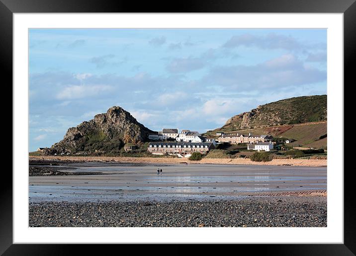 L'Etacq , Jersey. Framed Mounted Print by Julie Ormiston