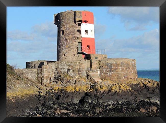 Archirondel Tower Jersey Framed Print by Julie Ormiston