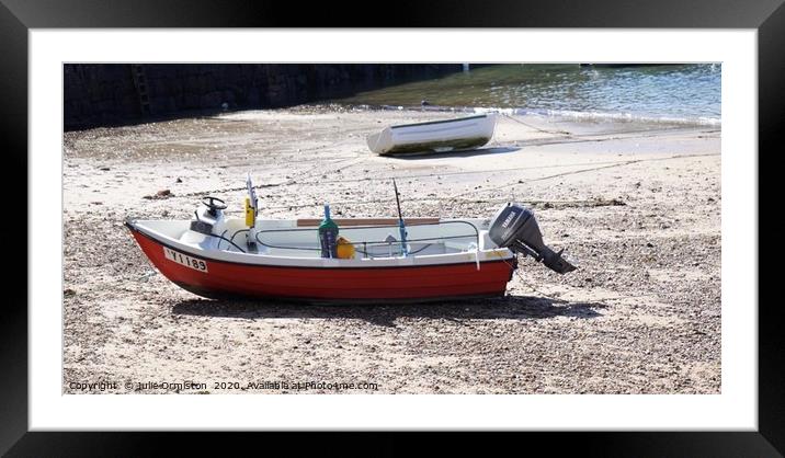 Tides Out Framed Mounted Print by Julie Ormiston