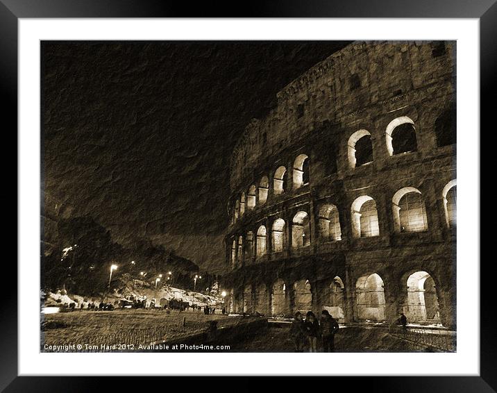 Colosseum in Rome Framed Mounted Print by Tom Hard