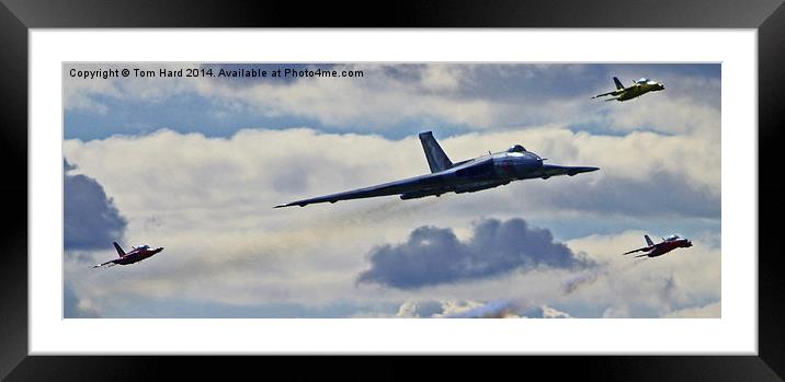  Vulcan flanked by Gnats Framed Mounted Print by Tom Hard