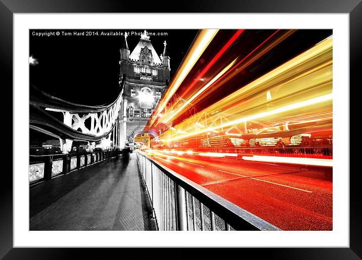  Crossing The Bridge Framed Mounted Print by Tom Hard