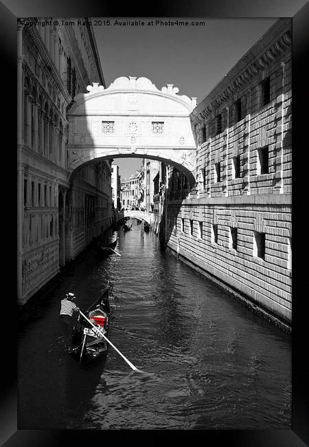  Gondola Serenade 2 Framed Print by Tom Hard