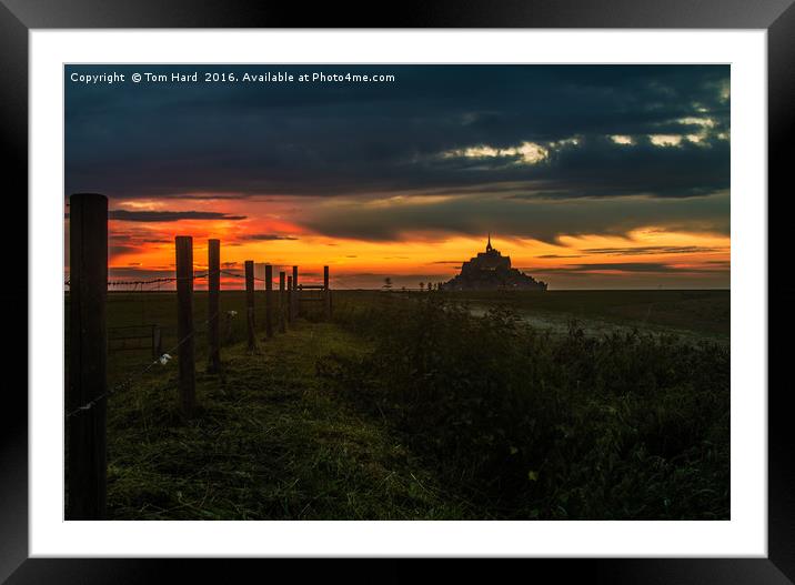 Le Mont Saint Michel Framed Mounted Print by Tom Hard