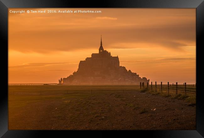 Le Mont Saint Michel Framed Print by Tom Hard