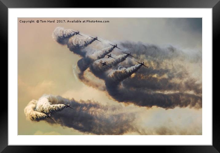  Red Arrows Storm Framed Mounted Print by Tom Hard