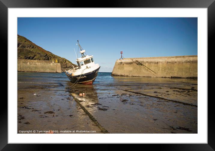 Waiting for the tide Framed Mounted Print by Tom Hard