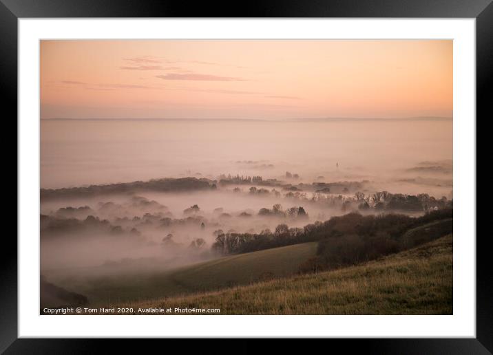 The Rolling South Downs Framed Mounted Print by Tom Hard
