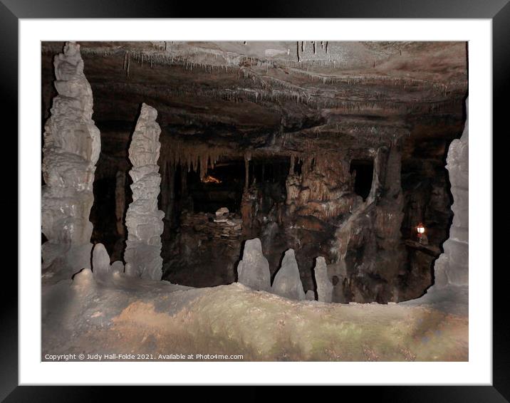 Cave Exploration Framed Mounted Print by Judy Hall-Folde
