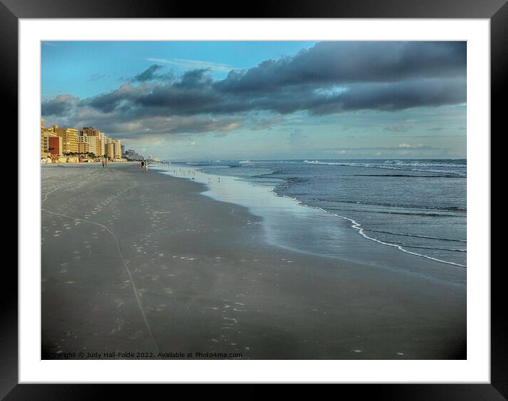 Morning at the Shore Framed Mounted Print by Judy Hall-Folde