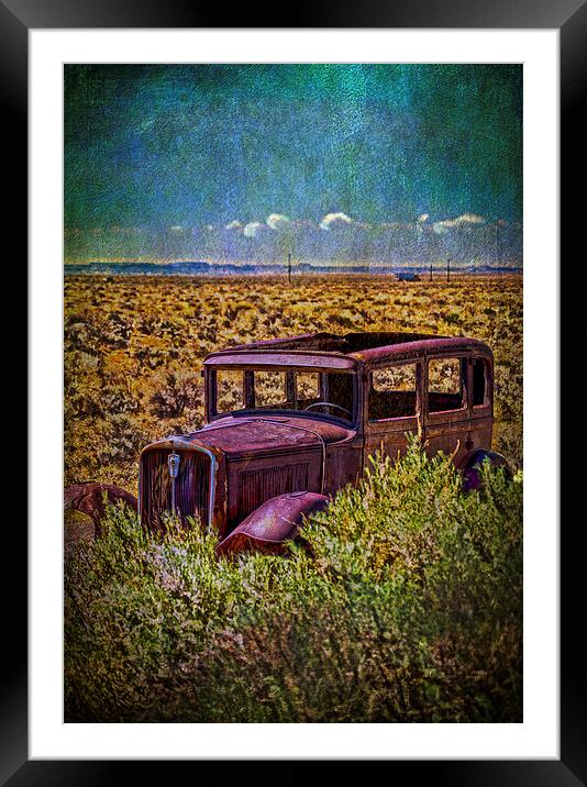 Rusted and Busted Framed Mounted Print by Judy Hall-Folde