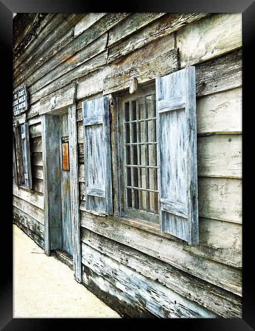 Old and Weathered Framed Print by Judy Hall-Folde