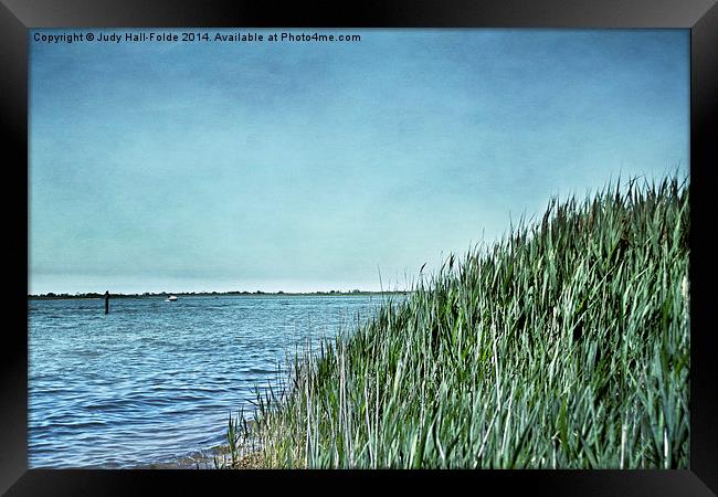 The Bay at Massapequa Framed Print by Judy Hall-Folde