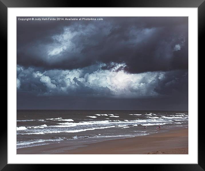 Tropical Storm Drama Framed Mounted Print by Judy Hall-Folde