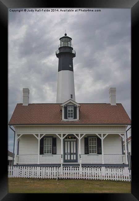  Tybee Island Lighthouse Framed Print by Judy Hall-Folde