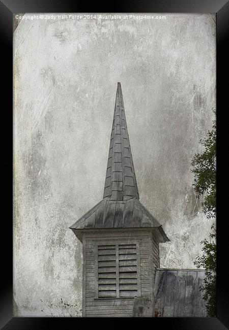  Vintage Church Framed Print by Judy Hall-Folde