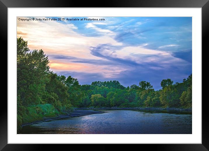  Little Racoon River Framed Mounted Print by Judy Hall-Folde