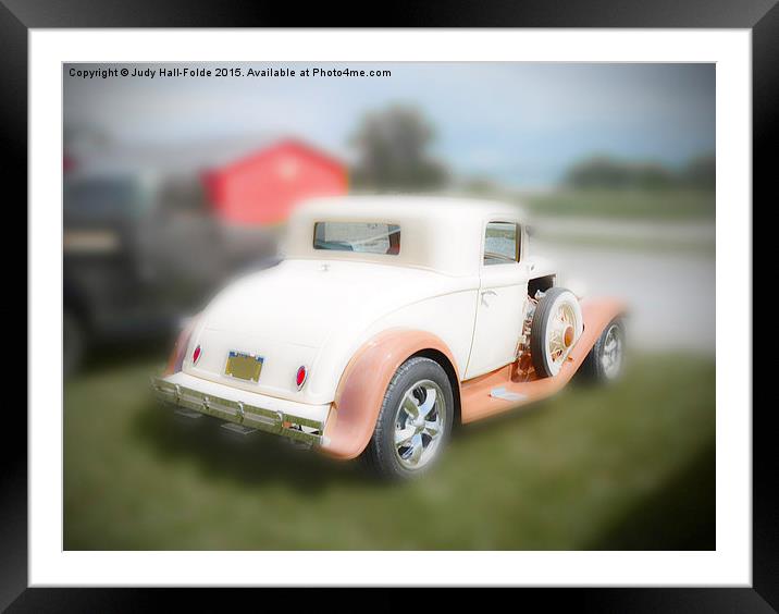  Out of My Dreams Into My Car Framed Mounted Print by Judy Hall-Folde
