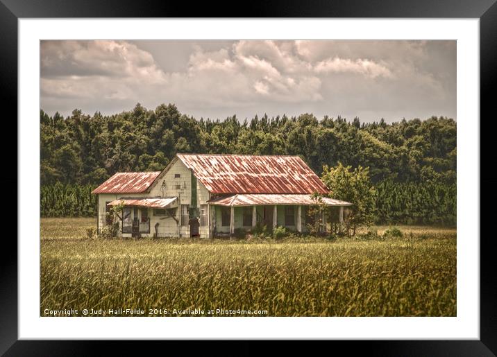 Abandoned Framed Mounted Print by Judy Hall-Folde