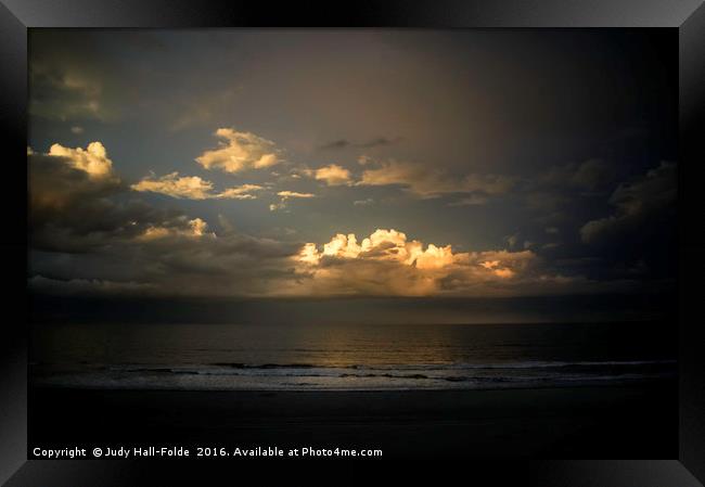 Days End Framed Print by Judy Hall-Folde