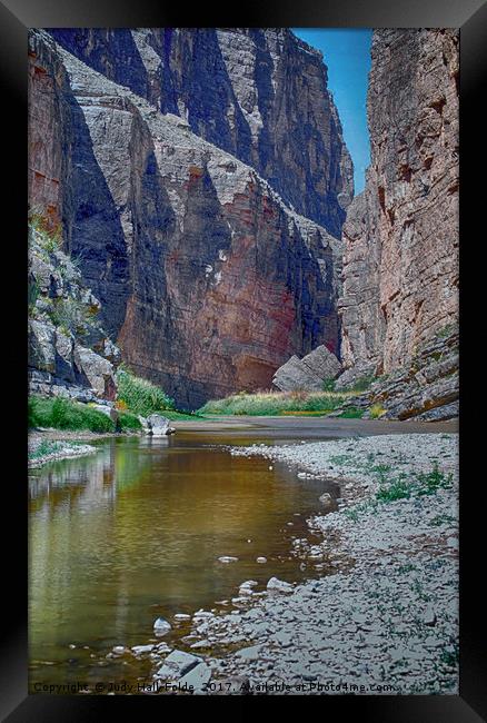 Rio Grande at Santa Elena Canyon Framed Print by Judy Hall-Folde