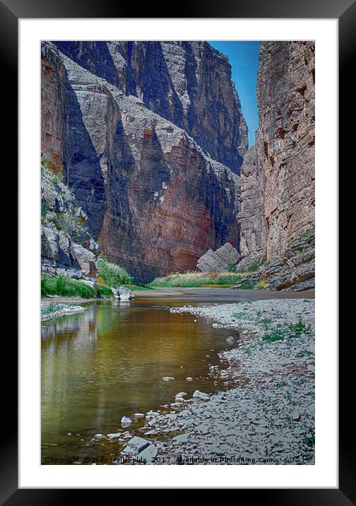 Rio Grande at Santa Elena Canyon Framed Mounted Print by Judy Hall-Folde