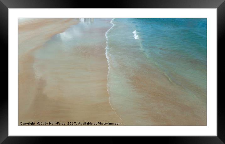 Tidal Reflections Framed Mounted Print by Judy Hall-Folde