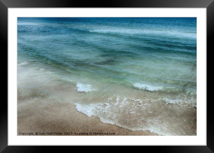 Shimmering Tide Framed Mounted Print by Judy Hall-Folde